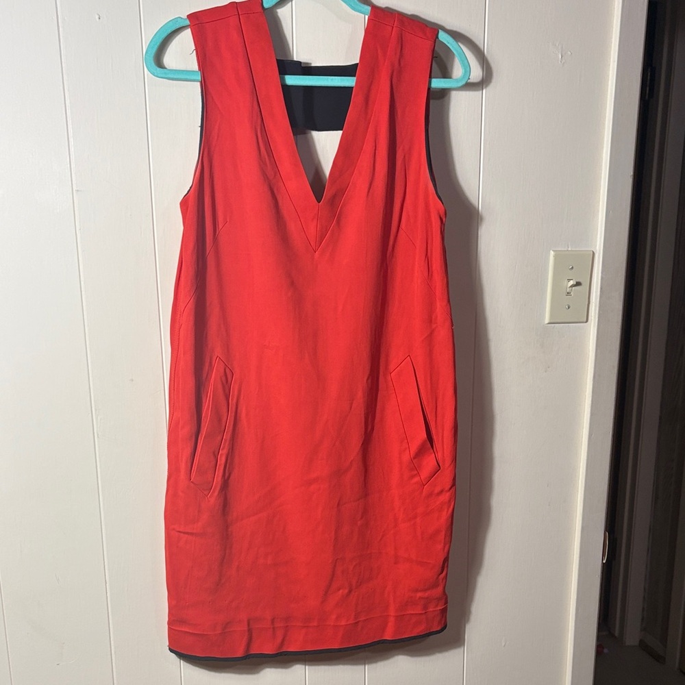 Vintage Rag & Bone Red Sleeveless Dress size 10